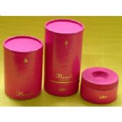 Customized / OEM Pink Velvet Foam Holder, Rigid Cardboard Cosmetic Paper Tubes images