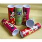 Complicated Paper Tube Containers with Metal Bottom and Caps for Photo Chips Packaging small picture