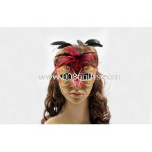 Red Veil Mask With Classy Stone images