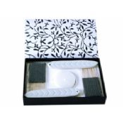 Negro / blanco Sets de regalo de quemador de incienso de Aroma de cerámica images