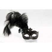 Colombina White Feather Masquerade Masks images