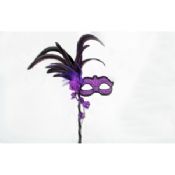 Weibliche Masquerade Masken mit Stick images