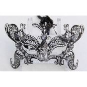 Luxury Venetian Metal Masks Unique Swarovski Crystal For Weddings images