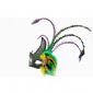 Mini Green Colombina Feather Masquerade Masks small picture