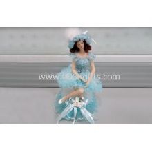 Blue Children Porcelain Doll Music Box images