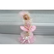 Różowy porcelanowa lalka Music Box images