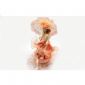 Turuncu Vitoria kız porselen bebek müzik kutusu small picture