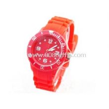 Factory price red rubber band silicone jelly watch images