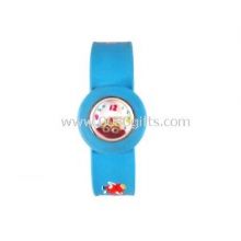 Kids silicone slap bracelet digital long time use watch images