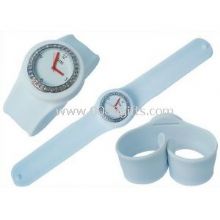 White Slap Bracelet Watch With Silicone Water Resistant 1 ATM Watches images