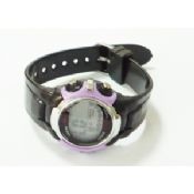 Black Digital Silicone Jelly Watch images