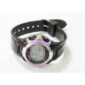 Svart Digital silikon Jelly Watch images