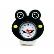 Schwarze Frosch Silizium-Slap-Armband-Uhr images