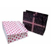 Colorful Sweet Paper Carrier Bag With Ribbon images