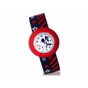 Ergonomic Design Micky Mouse Slap Bracelet Watch images