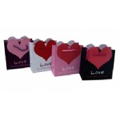 Love heart shape paper carrier bags images