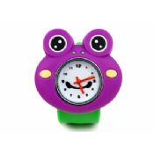 Пурпурная лягушка кремния заляпать браслет наручные часы images