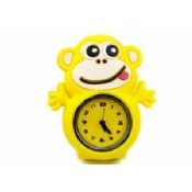 Mono amarillo silicona Slap pulsera reloj de pulsera images
