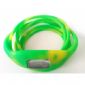 Зелений & жовті желе водонепроникний негативний іон наручних годинників small picture