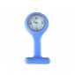 Water Resistant Precise Quartz Movement Blue Silicone Rubber Nurse Fob Watch small picture