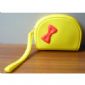 Yellow Bowknot Silicone Purse For Women small picture