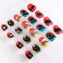 3D Cute Printing Kids Fake Nails Fashion ABS For Kids Fingers images