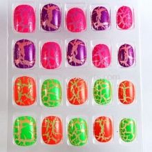 Colorful Kids decorated Fake Nails images