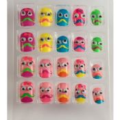 Artificial Nail Art Kids Fake Nails Pre Glued with Imported nail glue images