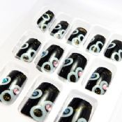 Black Diamond Fingers Fake Nails Noël pour doigt adulte images