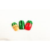 Fruta / negrita dedos falso color de uñas para primavera y verano images