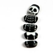Halloween Kids Fake Nails with black printing For Party images