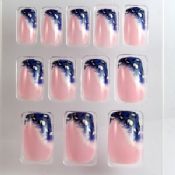 Smuk pink 3D negle tips images