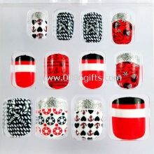 Splint plating Nail Art falske negle kinesisk rød voksen falske negle images