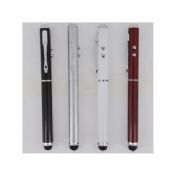 3 em 1 silicone dica tela caneta Stylus para Iphone com função de luz de LED e Laser images