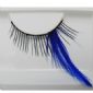 Black eyelash with blue feather small picture