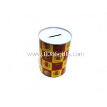 Metal Piggy Round Tin Coin Box images