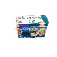Tin Coin Box Saving Case With Cover , Lock images