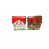 Malte Cartoon Food Grade Zinn Container Blechdose mit Deckel / Deckel images