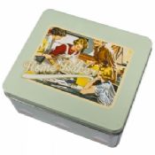 Tin Cookie Containers with lid images