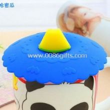 Cantaloupe blue lid silicone cup lids images