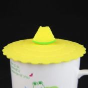 Fruit jaune logo couvercles couvercle de silicone coupe images