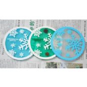 Hot sale product nice snow beautiful cup mat images