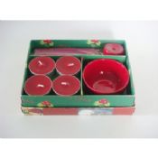 Conjuntos de regalo de fragancia de sándalo Tealight Navidad images