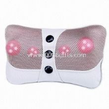 Car and Home Use Thermal Shiatsu Massage Pillow with DC Adapter, Light, Portable images