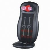 Neck and Back Shiatsu Massage Seat Cushion with Infrared Heating, 8 Rollers Up and Down images