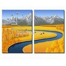 Promotion painting wall clock-20 images