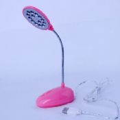 Rosa ledde Usb Mini lampa med justerbar flexo hals images