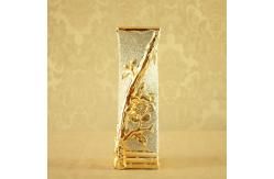 Vaso de galvanoplastia ouro abertura quadrada decoração home da decoração images