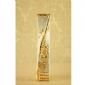 Home decoration decoration electroplating golden square opening vase small picture