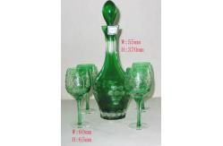 Farbigen Flasche und Golet Tasse Wein Glas Geschenk-Sets images